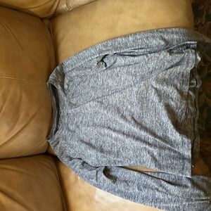 Gray Long Sleeve Top